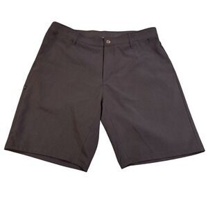 Sunday Swagger Mens Black Polyester Golf Shorts Size 36 Flat Front